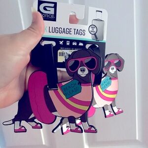 💖Wear Pink💖 Doxie luggage tags